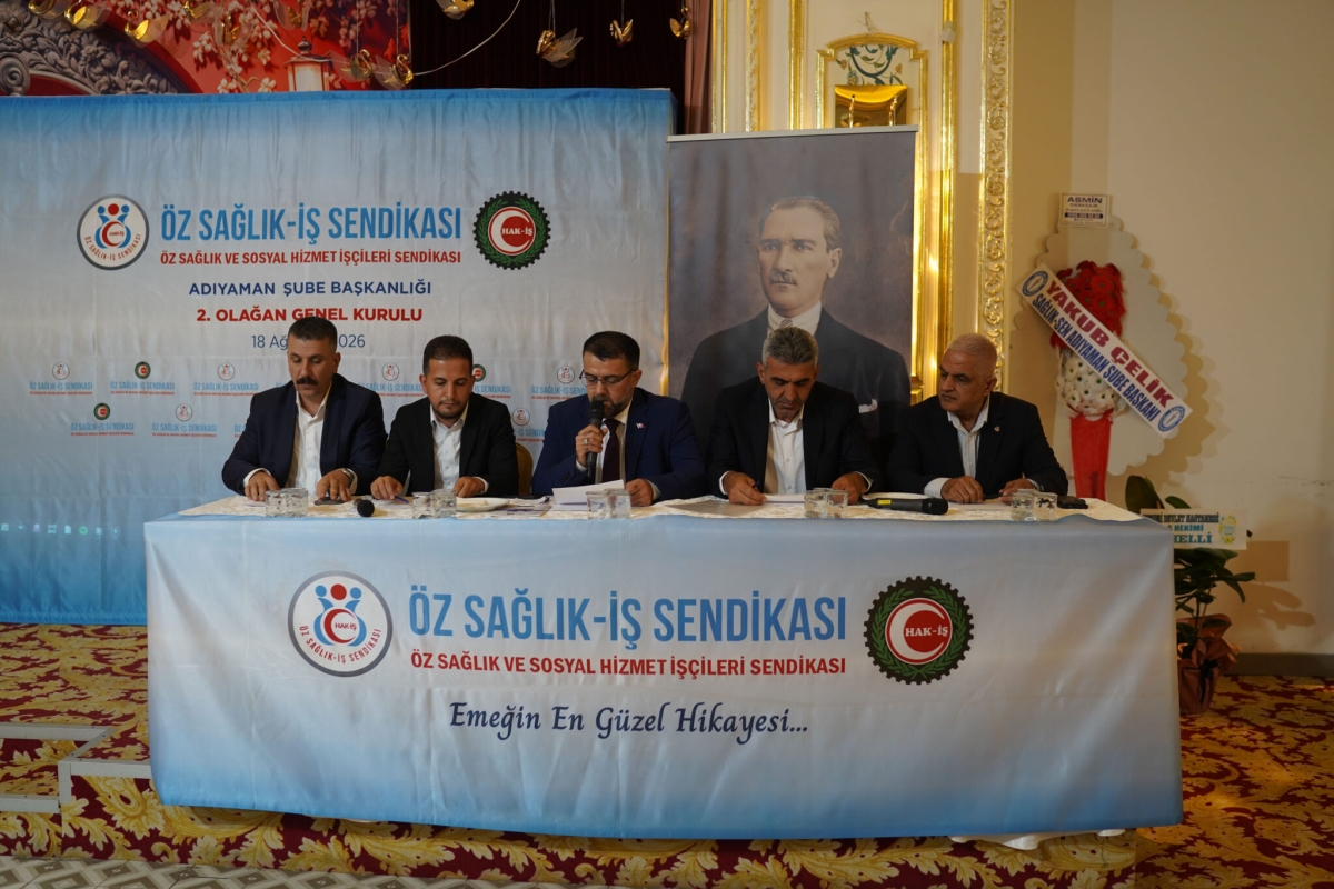 Adıyaman’da sendikal güç yeniden Mustafa Uğur Köse’ye emanet