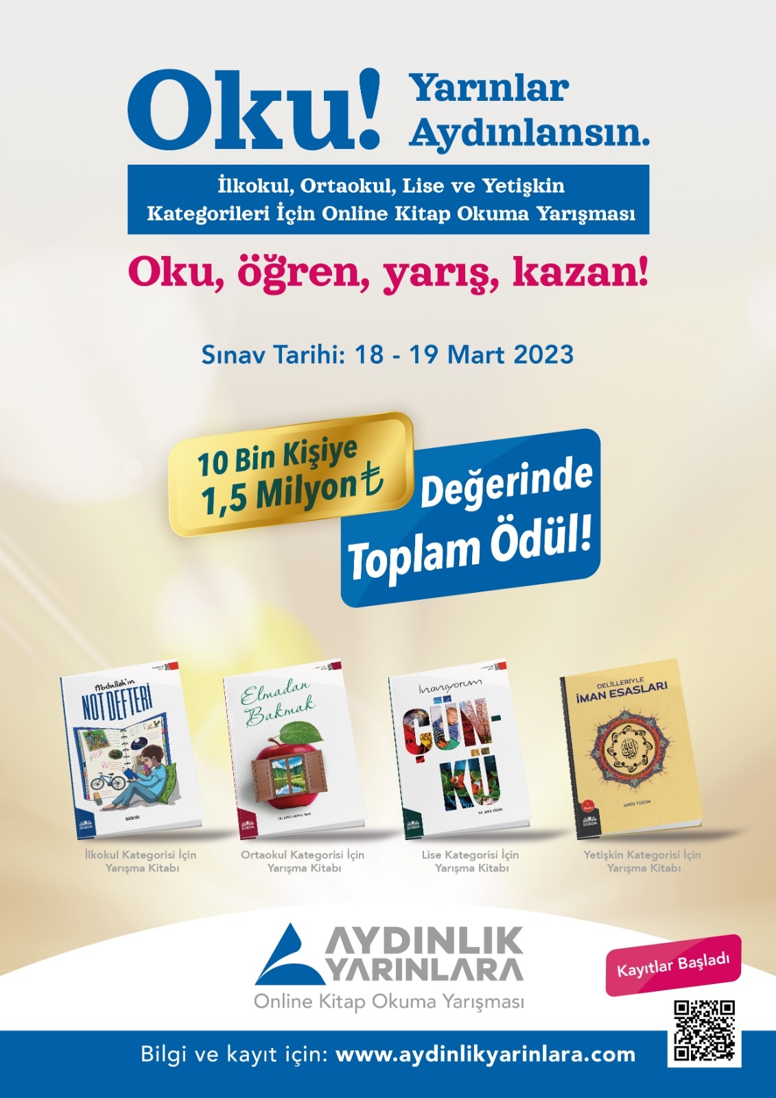'Aydınlık Yarınlara Online Kitap Okuma Yarışması'