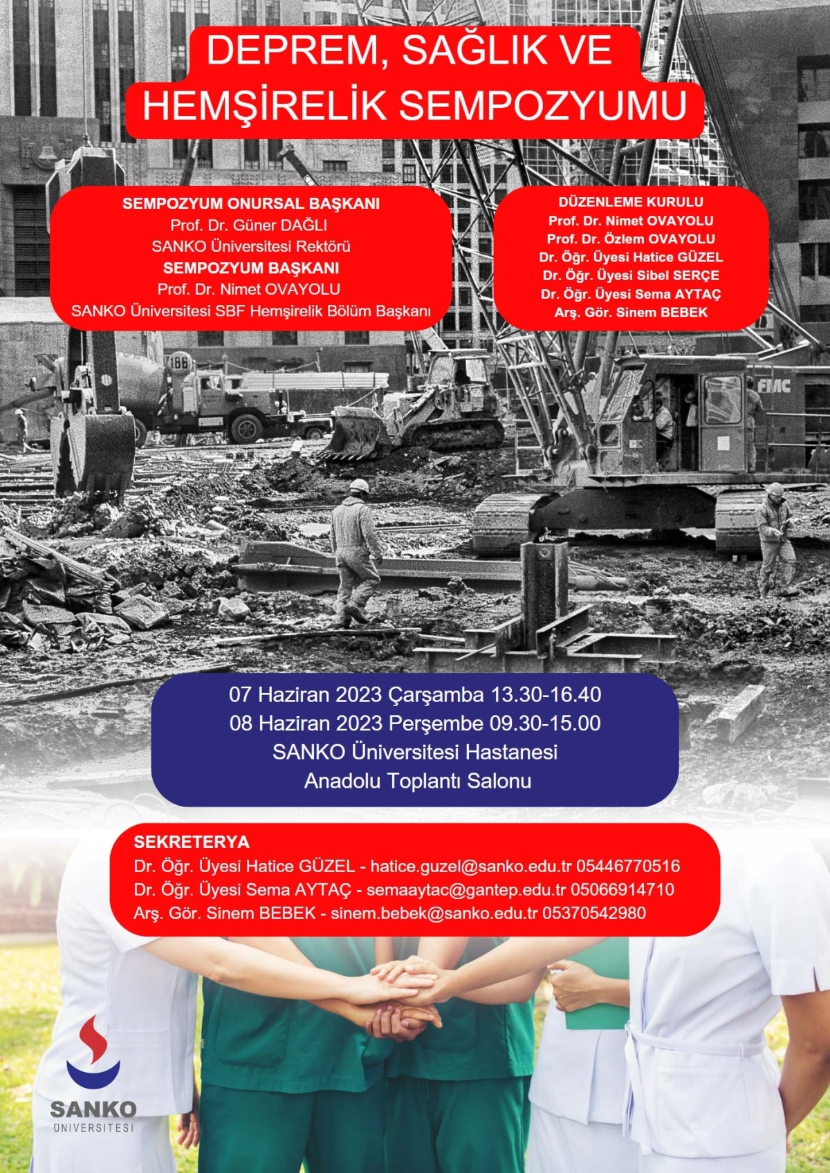 'Deprem, Sağlık ve Hemşirelik' sempozyumu