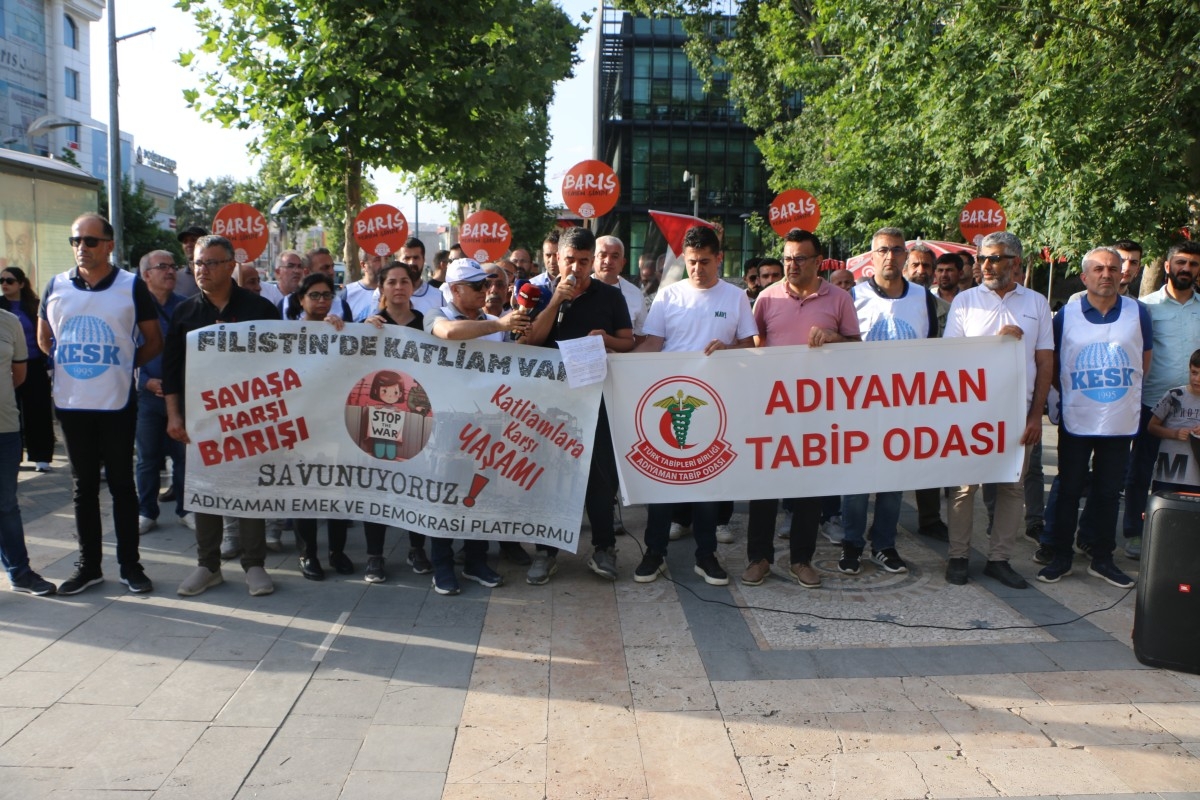 KESK’ten Filistin’e yapılan saldırılara tepki  - Videolu Haber