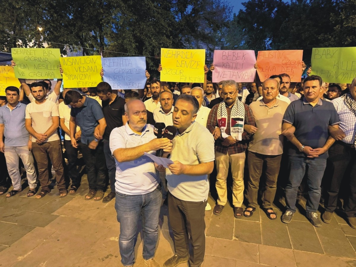 Haniye suikastı Kahta’da protesto edildi