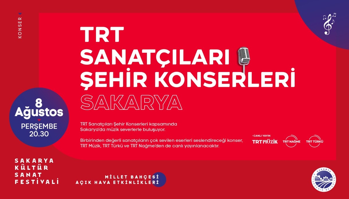 Büyükşehir yaz festivali TRT Şehir Konseri ve hemşehri buluşmalarıyla başlıyor