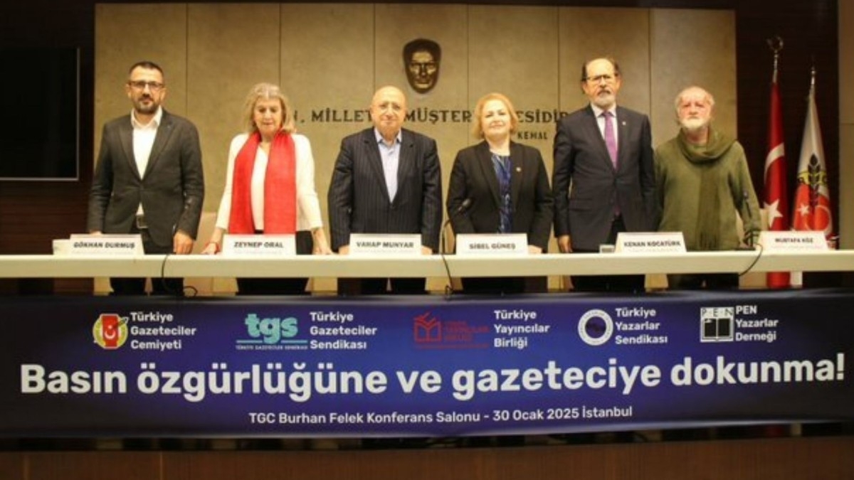Gazeteci ve yazar örgütlerinden ortak çağrı: 'Basın Özgürlüğüne ve Gazeteciye Dokunma'