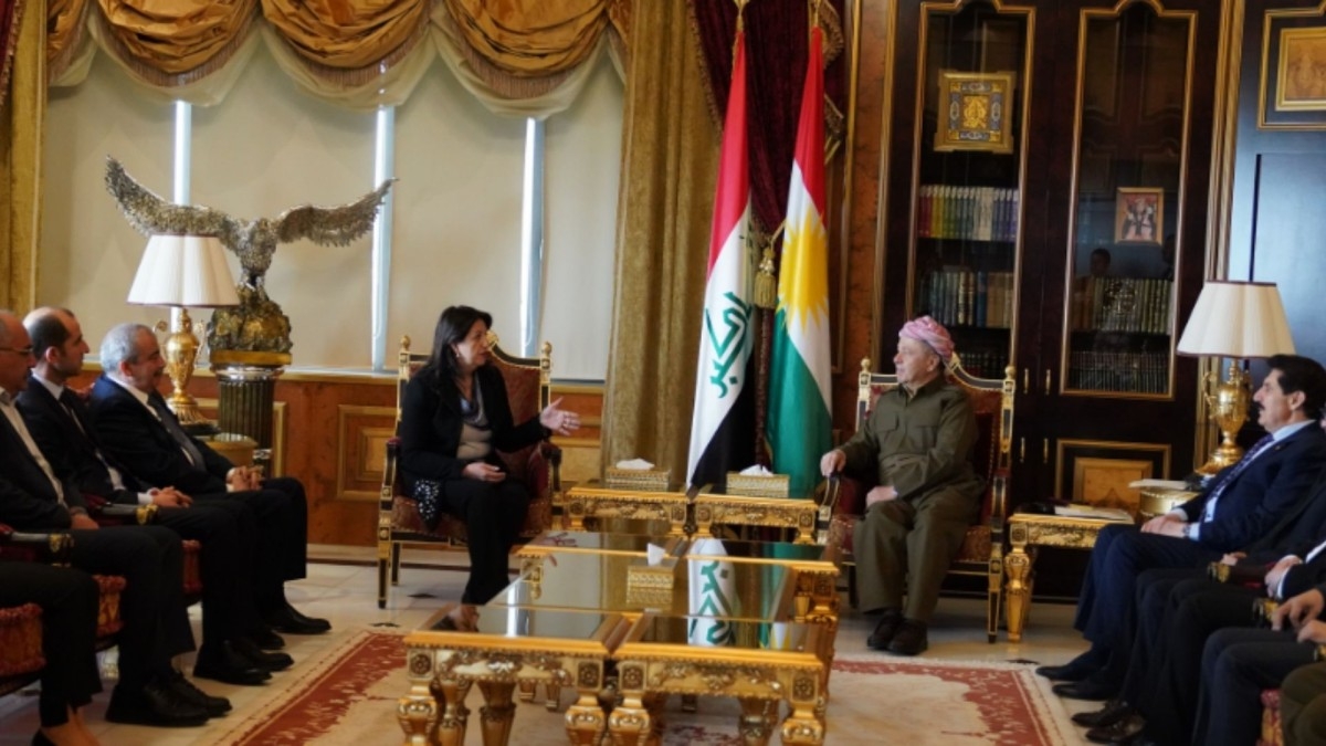 DEM Parti heyeti, KDP Lideri Mesud Barzani ile görüştü