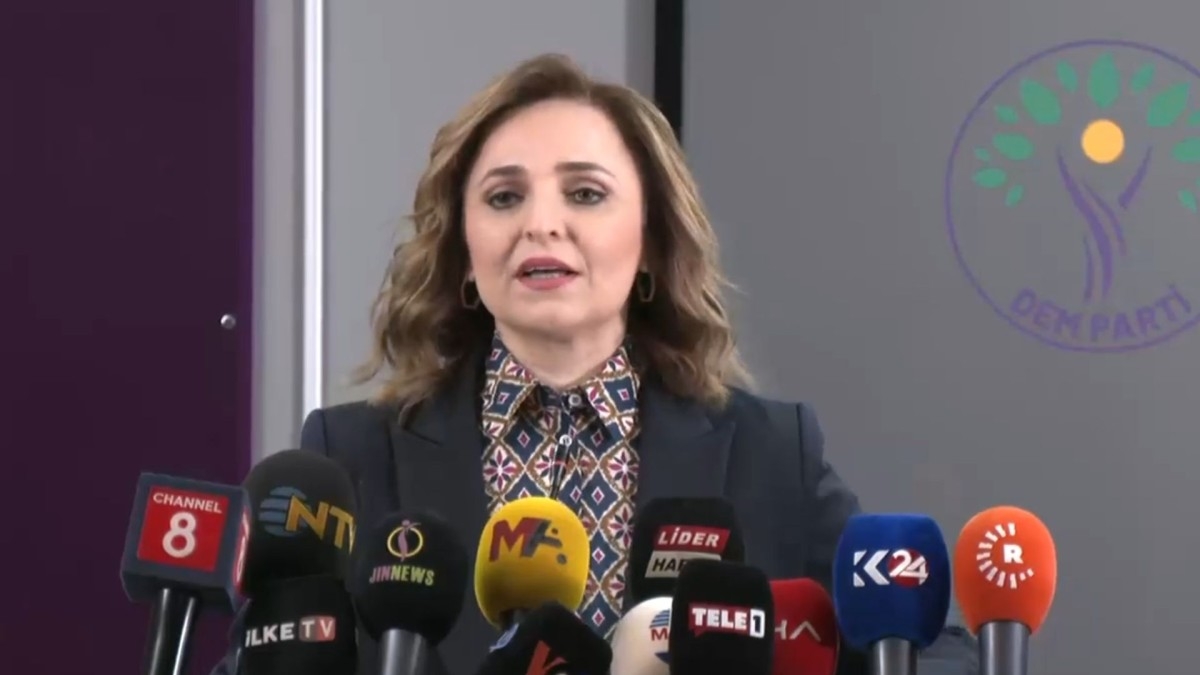 DEM Parti sözcüsü Ayşegül Doğan: 'Öcalan’ın çağrısının muhatabı devlet ve iktidardır'