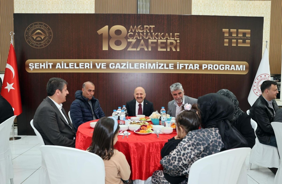 Adıyaman’da 18 Mart Şehitleri Anma Günü’nde Şehit Aileleri ve Gazilerle İftar Buluşması