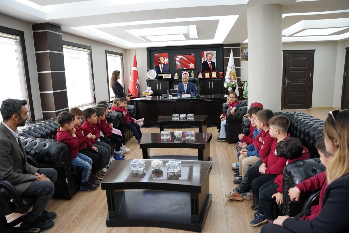 Zini-Abdullah Aslan Anaokulu öğrencilerinden Kahta Belediyesi'ne ziyaret