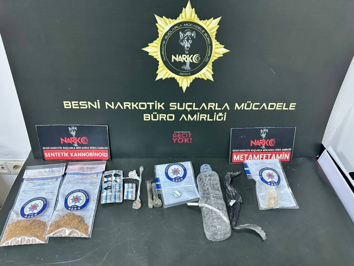 Besni’de uyuşturucu operasyonuna 14 gözaltı