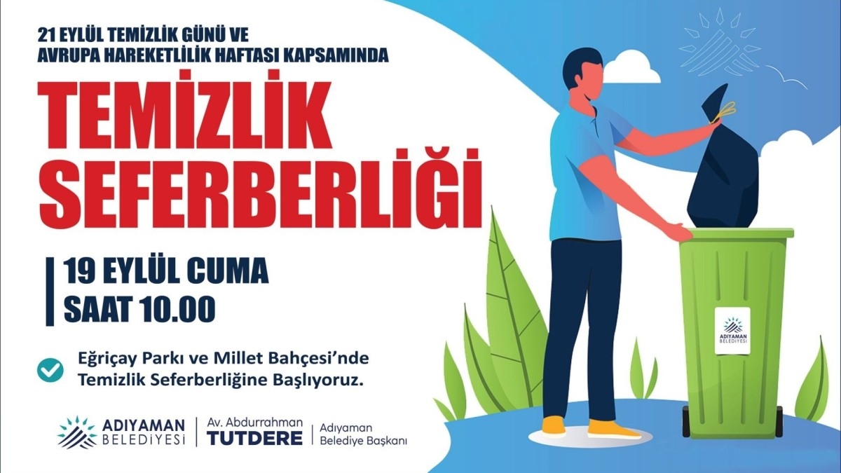 Adıyaman Belediyesi’nden vatandaşa ‘temizlik seferberliği’ çağrısı