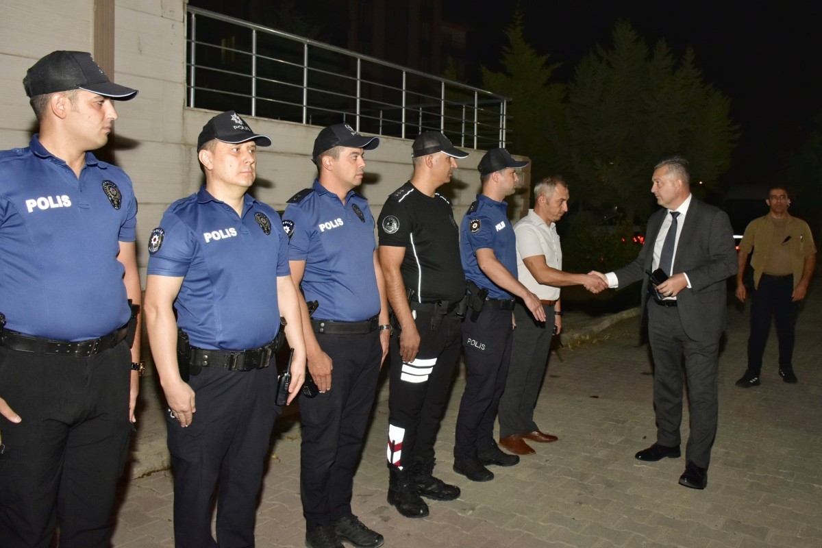 Adıyaman’ın yeni Emniyet Müdürü Nazman’dan görev başındaki personele ziyaret