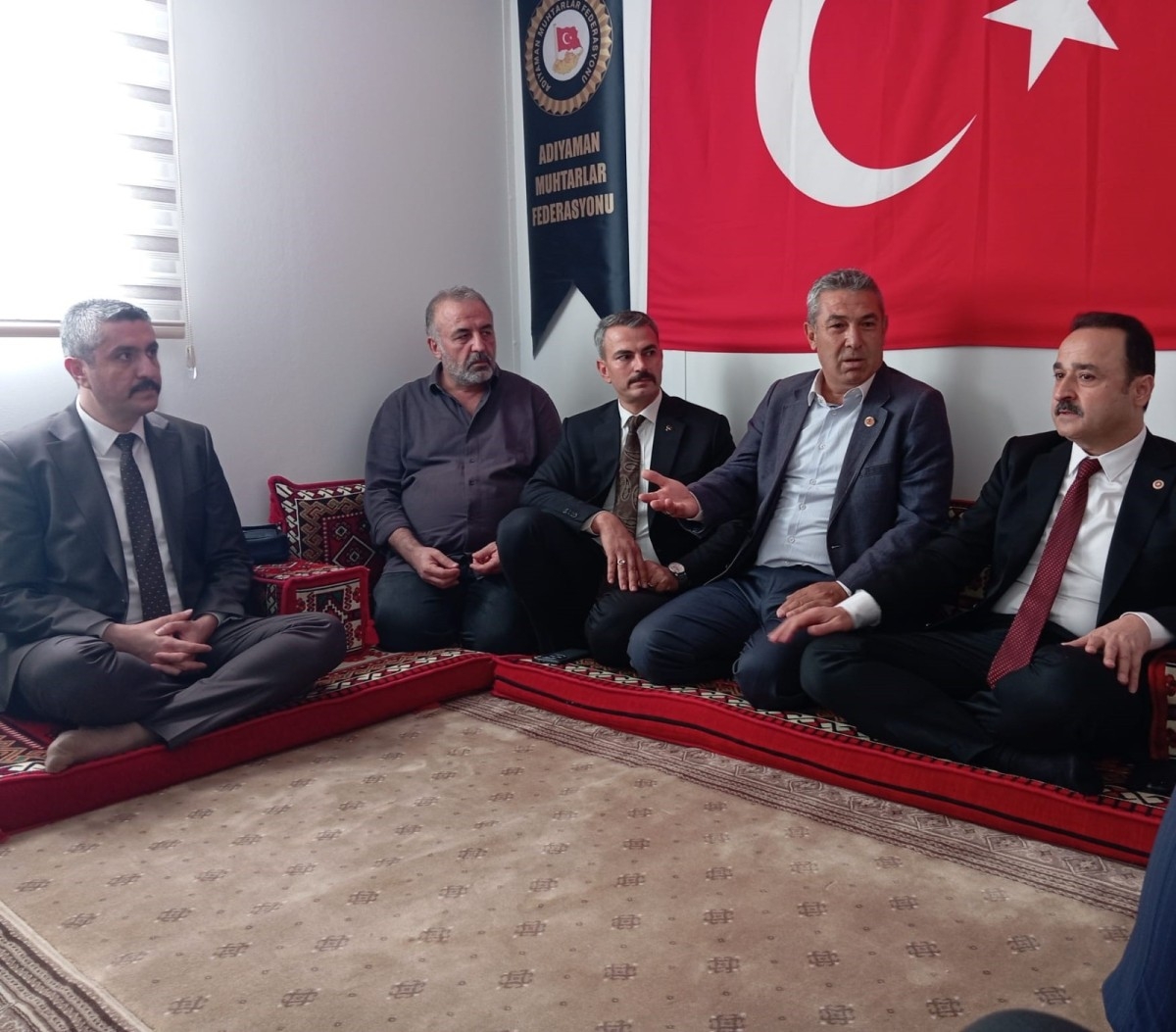 MHP heyetinden Adıyaman Muhtarlar Federasyonu’na ziyaret: ‘Silahların gölgesinde barış olmaz’