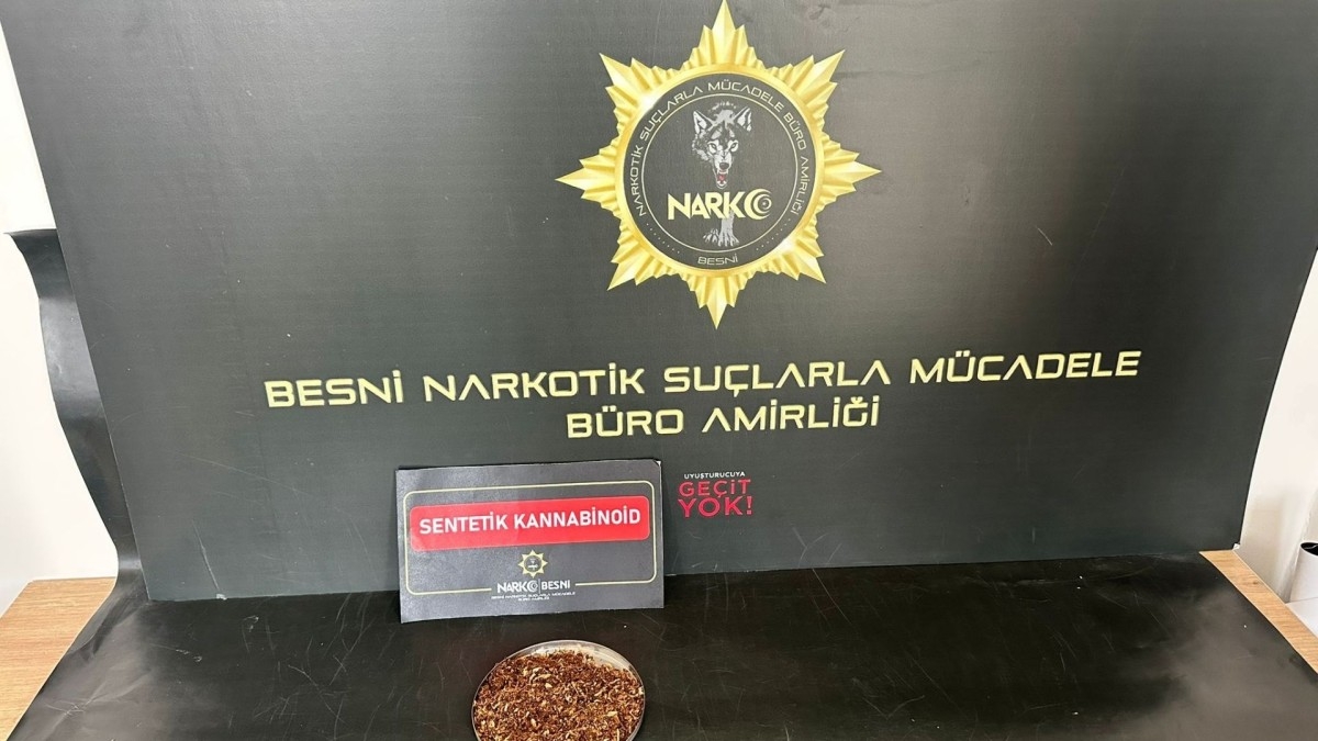 Besni’de uyuşturucu operasyonu: 1 tutuklama