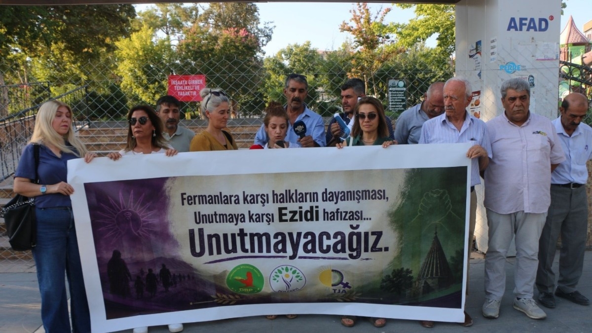 Adıyaman'da Şengal açıklaması: ‘Kadın kırımının failleri yargılanıncaya kadar mücadele sürecek’  - Videolu Haber