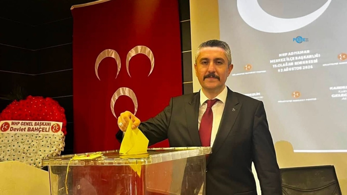 MHP Adıyaman Merkez İlçe Kongresi'nde Selçuk Aslancan yeniden başkan seçildi