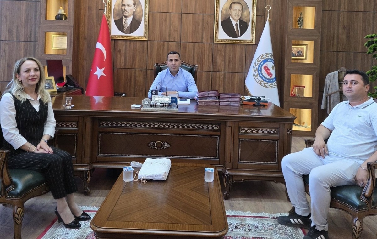 Halkbank Müdürü İnan’dan Kaymakam Algın’a ziyaret