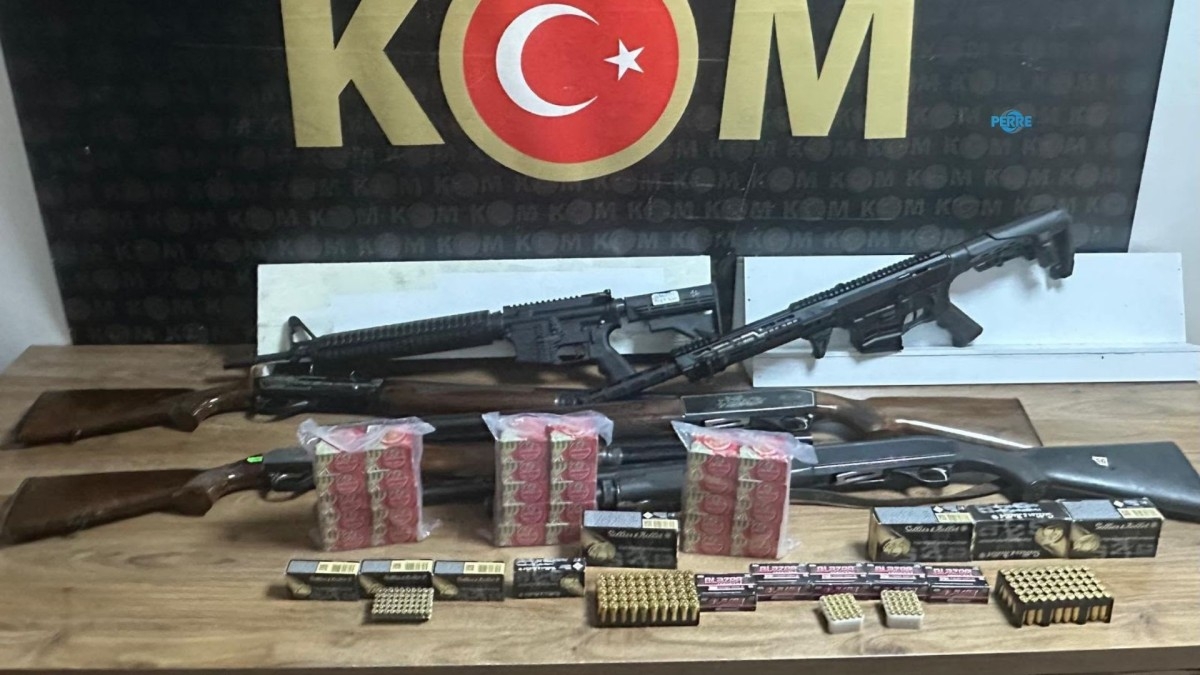 Silah kaçakçılığı operasyonu: 6 tüfek ve 1600 fişek ele geçirildi