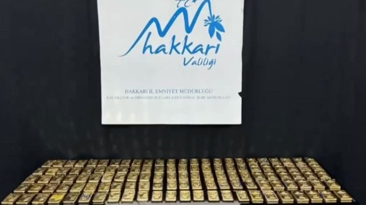 Hakkari'de altın kaçakçılığı operasyonu: 221 kilogram kaçak altın ele geçirildi