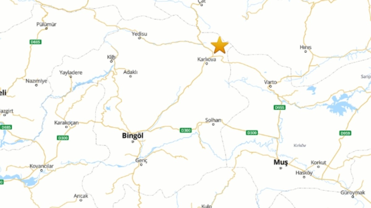 Bingöl 3.4 büyüklüğündeki depremle sallandı