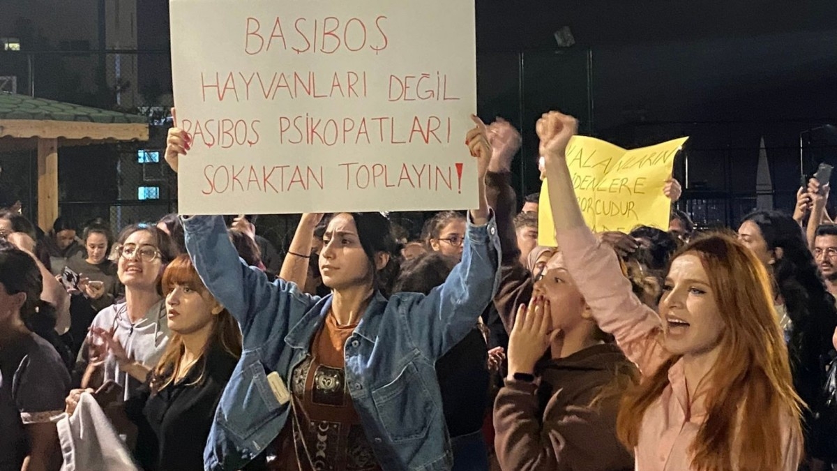 Mersin'de taciz iddialarına karşı gece yarısı eylemi: Kız öğrenci yurdunda protesto  - Videolu Haber