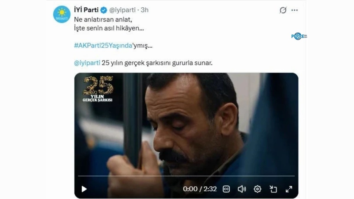 İYİ Parti'den AK Parti'nin 25. yılına klip: ‘Ne anlatırsan anlat, işte senin asıl hikayen’  - Videolu Haber
