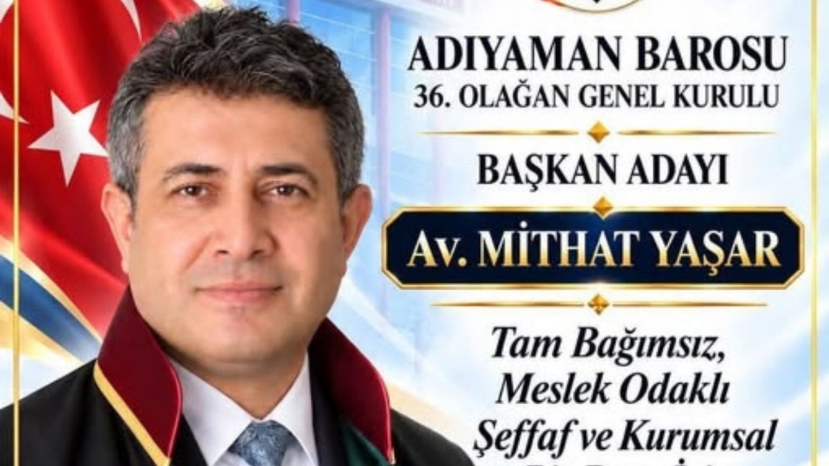 Adıyaman Barosu'nun yeni başkanı Mithat Yaşar: Başarımı üç kızıma ve merhum Nazım Pektaş'a ithaf ediyorum  - Videolu Haber
